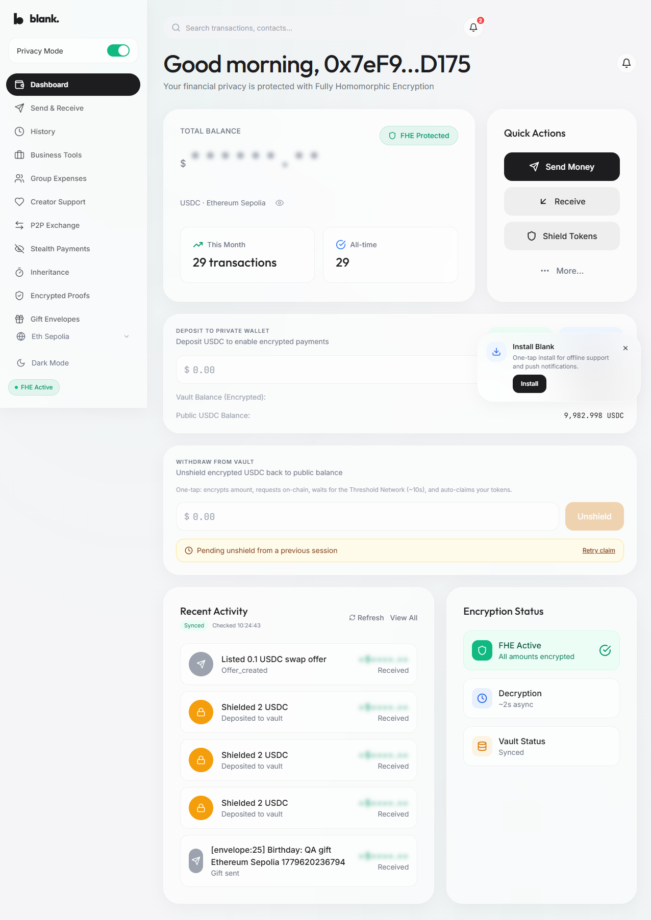 Dave verified on Ethereum Sepolia